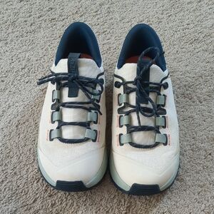 Cream and Black Hiking Shoes